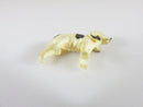 Old Figurine of an English Foxhound Dog Handmade Okimono 1" x 3/4"