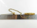 Victorian 14K Gold Filled Hat Pin with Hat Bar Pin & Chain Assembly
