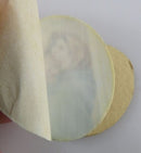 Old Hand Painted Miniature Madonna of the Streets 800 Silver Pendant Brooch