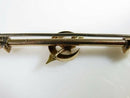 Victorian 10K Gold Crescent Moon Star & Arrow Brooch with Turquoise & Seed Pearl