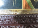 Antique Puccinelli Mother Mary & Jesus Lithograph in Original Antique Frame