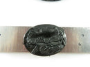 Antique Victorian Mourning Cameo Choker with Wood Frame
