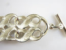 Charles Krypell Sterling Toggle Bracelet in Silver with Porcelain Plaque insert