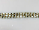 Beautiful 83 Pearl 52 Turquoise 7" TL Bracelet 14K Yellow Gold Setting 33.4 Gram