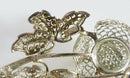 Artisan Filigree Orchid Flower Brooch Sterling Silver Germany Willi Nonnenmann