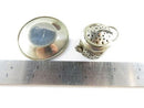 Occupied Japan Metal Tea Infuser Tea Strainer Tea Pot Form with Box