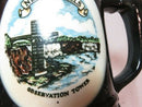 Rare Circa 1960's Hand Painted Niagara Falls Observation Tower Beer Mug Stein