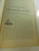 The Youths' History of the United States Edward S. Ellis 1887 Two-Volume Set Parts I-IV Cassell Leather Hardcover