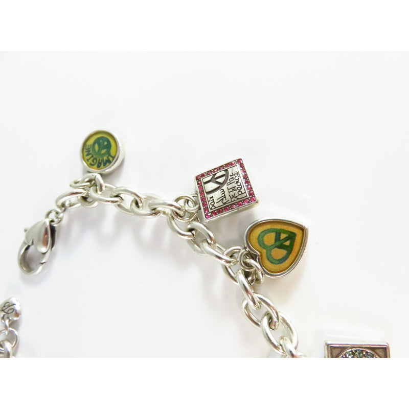 Brighton Charm Bracelet With Peace & Love Themed Charms