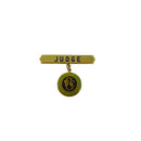 Vintage Judges Badge Victorian Gundog Club by Swann & Hudson — Gold, Enamel — front view