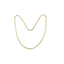 14K Gold Rope Chain Necklace 18" Italian 2.13mm Round Link 4.3g — 14K, Gold — front view