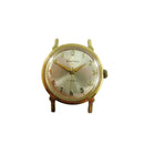 Vantage 17 Jewel Mechanical Mens Watch Gold Tone Case For Parts Or Repair — Gold — front view