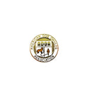 American Dog Owners Association Vintage Gold Tone Hat or Lapel Pin — Gold, Enamel — front view