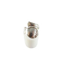 Vintage Towle Sterling Silver Spoon Ring French Provincial Pattern Adjustable Size 6.5 — Sterling Silver, Silver — front view