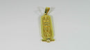 Egyptian Hieroglyphic Betty Eternal Life 18K Yellow Gold Cartouche Pendant