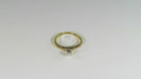 Antique 14K Yellow Gold Diamond Solitaire Promise or Wedding Ring Size 5