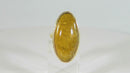 Large Antique Rutilated Quartz Cabochon Ring 10K Gold Size 7 Est. 10 Carats