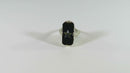 Art Deco 14K White Gold Order of the Eastern Star Ring Cut Band Size 4