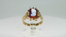 10K Rose Gold Carved Carnelian Cameo Ring Size 7 1/2 c1885