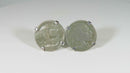 Nifty Buffalo Nickel Coin Collector Gift Bullet Back Dress Cufflink Set