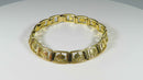 Box Link Bracelet by Kreisler Gold Gilded 7" Long Link Bracelet c1940's