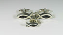 Pre-owned Sterling Silver Christian Fish Cufflinks and tie tac by JTC