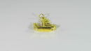 14K Gold Chinese Style Sail Boat Pendant Charm