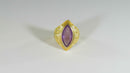 10K Intaglio Amethyst 1936 Sweet Briar College Class Ring Beautiful Ring Size 3.5