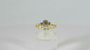 Solitaire Engagement Ring Old Mine Cut Diamond Rosy Yellow Gold Size 5.5