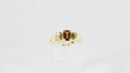 Lovely 14K Yellow Gold and Nice Emerald Cut Citrine Ring w/ Wing Style Band Sz 7