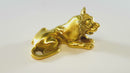 Metropolitan Museum of Art Gold Plated Lion Figurine © MMA 1990