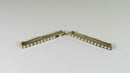 Matched Set of 10K Yellow Gold Seed Pearl Scarf Pins Monogrammed C.O.S. Edwardia