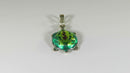 Unusual Sterling Enameled Turtle Pendant Slide Pendant Southwestern Style