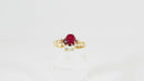 Circa 1887 Victorian 3/4 Carat Ruby Wedding Ring Size 4.25 No Heat Natural Stone
