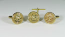Rare Muhlenberg College Cufflink & Tie Tack Set Gold Filled Vintage