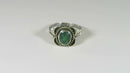 Vintage Petite Sterling Silver Polished Turquoise Ring Size 3 3/4