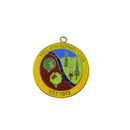 Vintage Tualatin Kennel Club Dog Show Medallion Gold Tone Enameled 1.5" — Gold, Enamel — front view