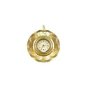 Vintage Caravelle By Bulova Gold Tone Pendant Watch 7 Jewels Manual Wind — Gold — front view