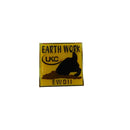 UKC Earth Work EWDII Award Lapel Pin Gold Tone 1" Square Dog Show Pin — Gold — front view