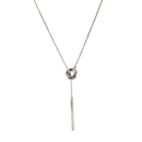 Georg Jensen Sterling Silver Designer Lariat Chain Necklace 31" Adjustable Length — Jewelry & Watches:Fine Jewelry:Fine Neckl