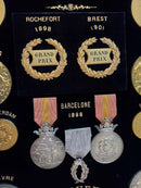 A. Massonnet (& Cie) Manufacture of Medals Exhibition Medal Advertising Display Case With Cast Medals product image for Just Stuff I Sell, clear front view, neutral background, original listing photo, optimized descriptive alt text, centered composition variant 12