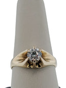 A .87 Carat VS2 H Color Old European Cut Diamond Solitaire Ring 14K Belcher Set product image for Just Stuff I Sell, clear front view, neutral background, original listing photo, optimized descriptive alt text, centered composition variant 13