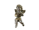 Sterling Silver Puffy Cherub Brooch Ornament Pendant Sam Philipe — Statues & Figures • Sterling Silver, Silver — front view