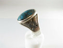 Old Circa 1940's Navajo Solitaire Turquoise Ring Fred Harvey Thunderbird Ring - Just Stuff I Sell
