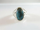 Old Circa 1940's Navajo Solitaire Turquoise Ring Fred Harvey Thunderbird Ring - Just Stuff I Sell