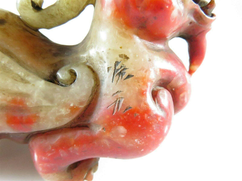 Figural Asian Dragon Signed Unknown Materials Decorative Dragon 4 1/8" - Just Stuff I Sell