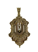 14K Rose Gold Victorian Etruscan Hidden Compartment Pearl Pendant 16.7 Grams — Necklaces & Pendants • 14K, Gold • Pearl — fro