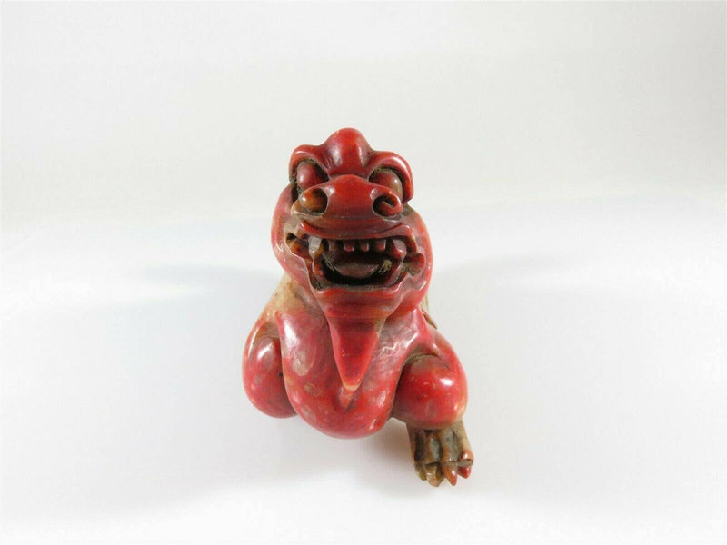 Figural Asian Dragon Signed Unknown Materials Decorative Dragon 4 1/8" - Just Stuff I Sell