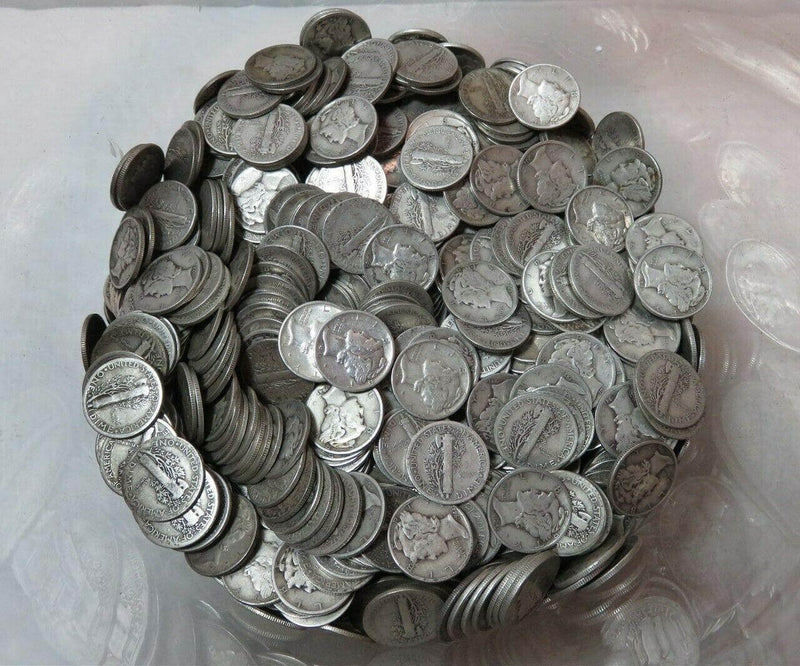 Bug Out Bag Supplies 50 x 90% Silver Dimes Emergency Money For Trade Barter - Just Stuff I Sell