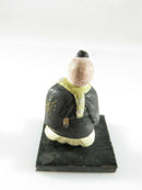 Miniature Hand Painted Asian Samurai Fighting Figure 1 5/8" Signed - Just Stuff I Sell